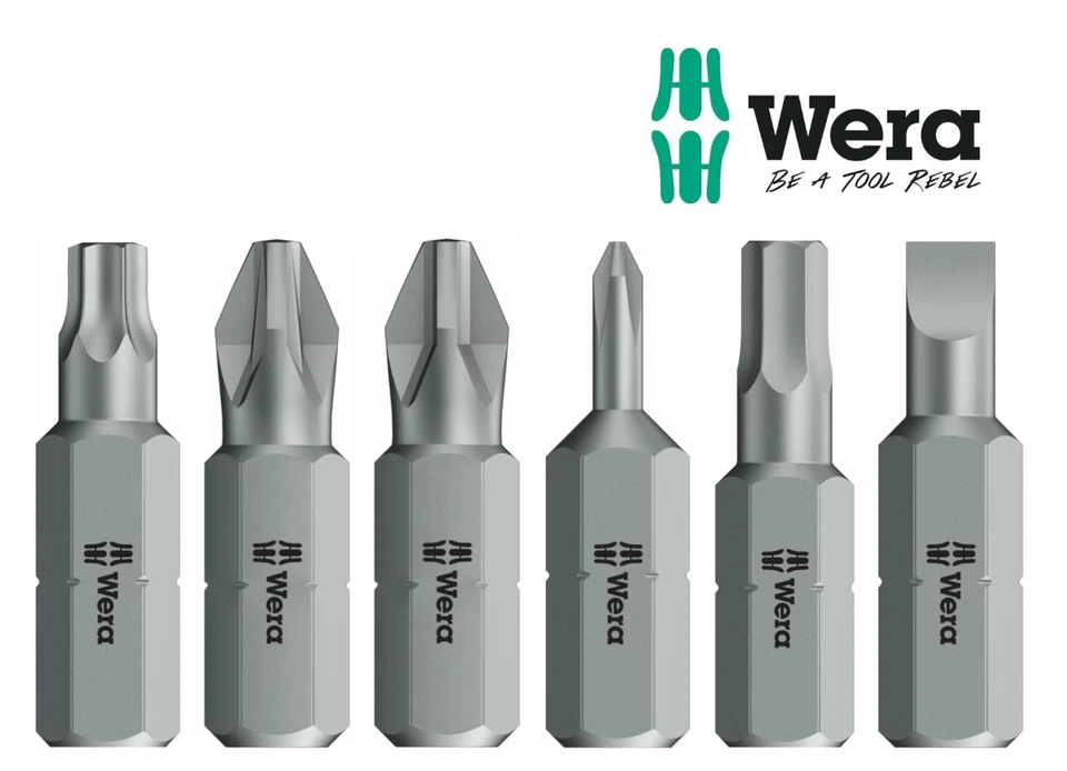 Wera Bit Bits TORX ® TX Kreuzschlitz PZ PH J Hex Schlitz Bithalter versch Größen