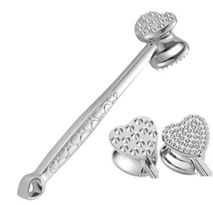 Heart-Shaped Meat Tenderizer, Hammer toolб Double-Sided Mallet Steak Pounder - Picture 1 of 4