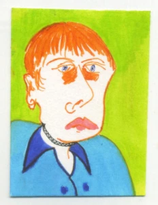 Original signed ACEO by Lucy Smith. 'Cheer up. It could be worse!' - humour - Picture 1 of 1