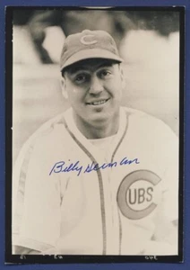 Billy Herman Cubs foto d'epoca firmata George Burke 5x7 105002 - Foto 1 di 1