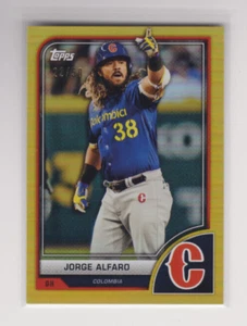 2023 Topps World Baseball Classic WBC #47 Jorge Alfaro Gold Foil 22/50 - Picture 1 of 1