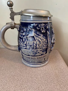 Hurra! Dem Hopfen Hurra! Dem Malz Kobalt Stein with Lid - Picture 1 of 10