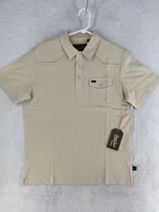 Camisa Howler Brothers Hombre Mediana Ranchero Polo Arena Perla NUEVA 2025 - Imagen 1 de 11