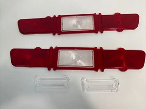 1967 Chevrolet Impala Rear Tail Light Lamp Back Up lens Pair - Picture 1 of 2