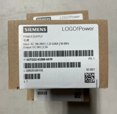 6EP3332-6SB00-0AY0 SIEMENS 24V / 2.5A Stabilized Power Supply Input: 100-240 NEW - Image 1 of 4