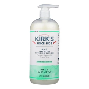 Kirks 3 in 1 Head to Toe Nourishing Cleanser Mint & Eucalyptus 32 fl oz 2 Pack - Picture 1 of 2