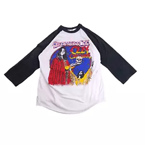 1981 Ozzy Osborne Blizzard Of Ozz Tour Vintage Tshirt Size L RARE Raglan 1st CD - Bild 1 von 13