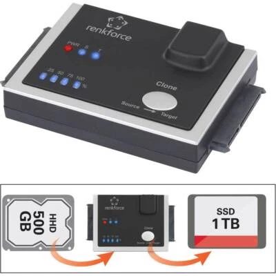 Renkforce 1fach Festplatten-Kopierstation SATA