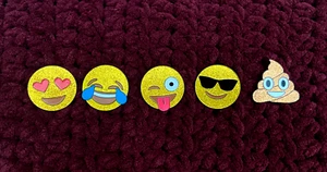 RARE Emoji 5 pins Complete SET Destination Imagination Pins DI GF - Picture 1 of 3