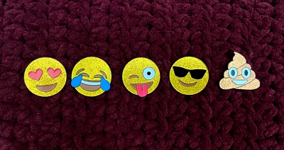 RARE Emoji 5 pins Complete SET Destination Imagination Pins DI GF - Image 1 of 3