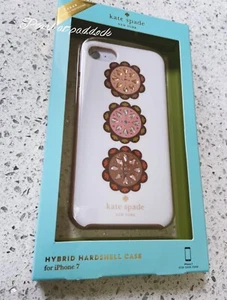 Neu Kate Spade Jeweled Turtles iPhone 7 Hartschalen-Handyhülle cremefarben & pink - Bild 1 von 2