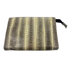 Vintage Reptile Skin Clutch Envelope Retro Evening 70s Bag - Bild 1 von 14