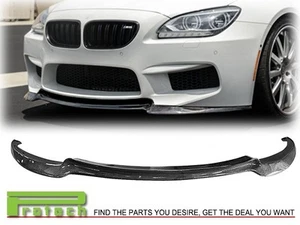 Carbon Fiber VOS Type Front Lip For BMW F12 F13 M6 + Gloss Black Grille For FREE - Bild 1 von 5