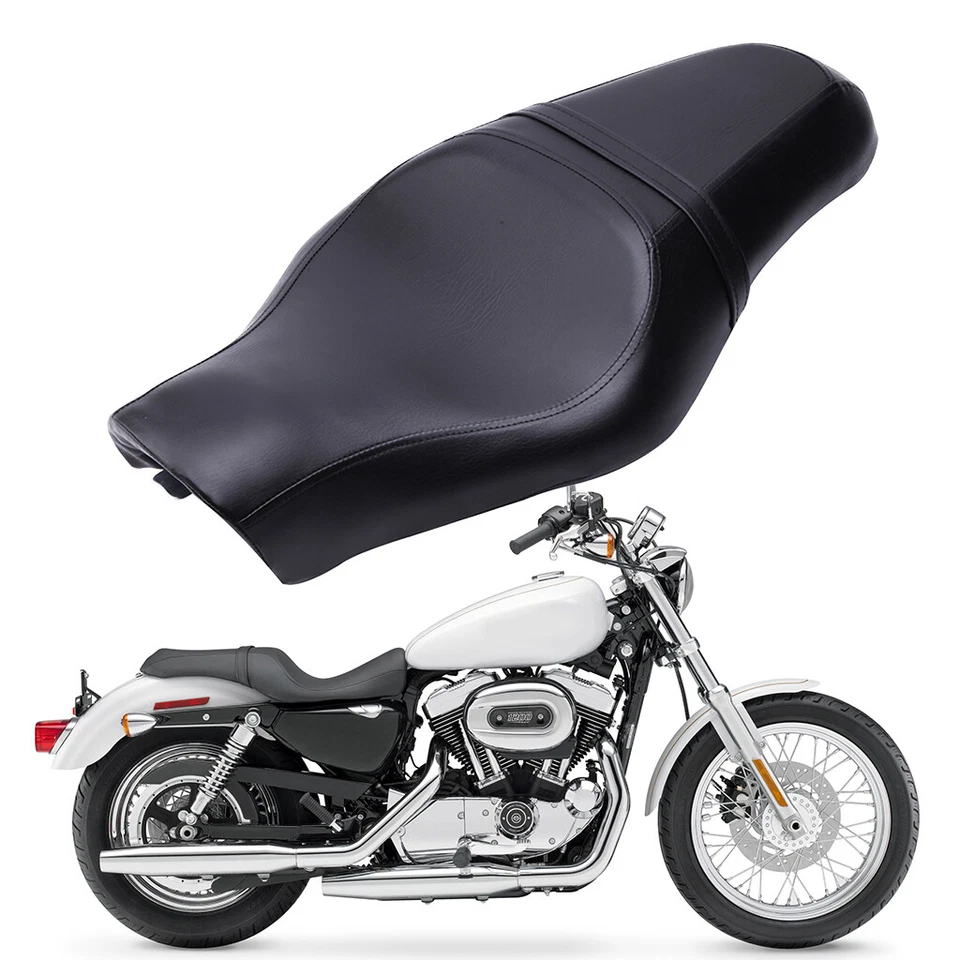 Asiento de pasajero de conductor dos para Harley Sportster 1200 2004-2015 Iron 883 XR1200 Foto 1 de 4
