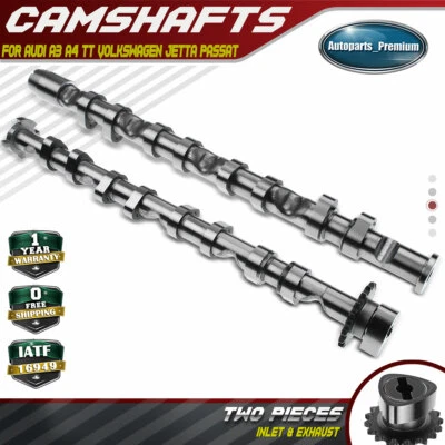 Árboles de levas de admisión y escape para Audi A3 A4 TT Volkswagen Jetta GTI Passat L4 2,0 L Foto 1 de 4