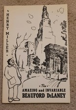 BEAUFORD DELANEY AMAZING  INVARIABLE AFRICAN AMERICAN ARTIST BOOK 1978 HARLEM