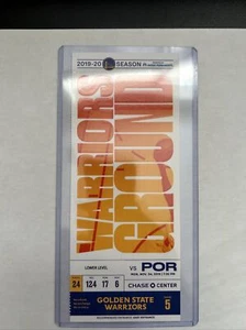 Warriors Ticket 4.11.2019 (1st Regular Season Game Win @ Chase Center) - Bild 1 von 2