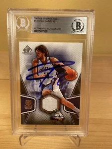 Pau Gasol Lakers Grizzlies Autographed Signed Beckett BAS Slabbed Card COA - Picture 1 of 3