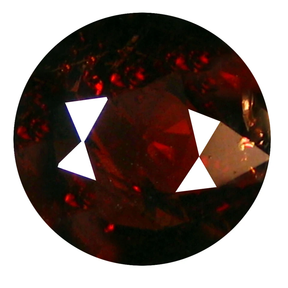 Piedra preciosa espesartina roja naranja 1,74 quilates muy buena forma redonda (8 x 8 mm) Foto 1 de 1