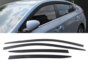 Chrome Window Sun Visor Smoke Rain Vent (Fits: HYUNDAI 2017+ Ioniq) - Bild 1 von 7