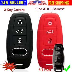 Silicone Rubber Case Protector Holder Skin Remote Fob Cover for Audi Smart Key - Picture 1 of 5