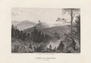 c1870 Ruine Kaltenstein bei Friedberg Schlesien Tschechien * Stahlstich-Ansicht - Imagen 1 de 1