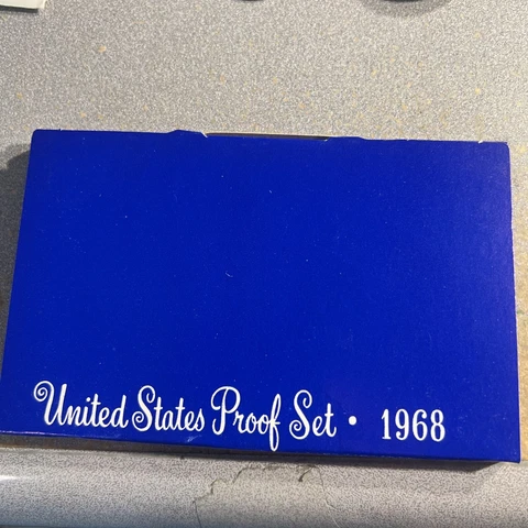 1968-S U.S. Clad Proof Set 40% Kennedy Fresh And New Cover
