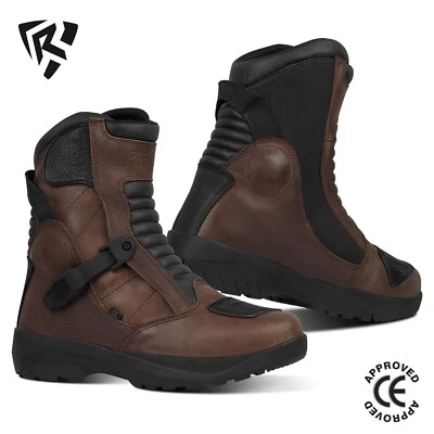 RAXID MOTORRAD ECHTLEDER WASSERDICHT MOTORRAD ABENTEUERSTIEFEL SCHUHE STORM CE 2