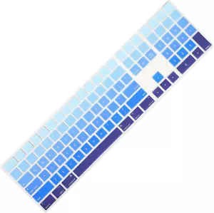 Ombre Blue Cover for Imac Magic Wireless Keyboard with Numeric Keypad MQ052LL/A - Picture 1 of 12