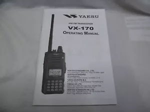 Yaesu VX-170 Operation Manual - Radioworld UK - Picture 1 of 1
