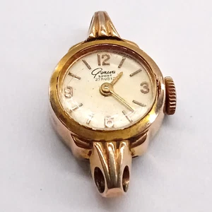 GENEVA SPORT Ladies Vintage 21 Rubies Gold Plated Swiss Made Watch - Non Working - Picture 1 of 10