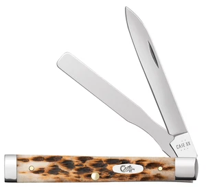 Case xx Knives Baby Doc Jigged Amber Bone 10797 Pocket Knife Stainless - Picture 1 of 3