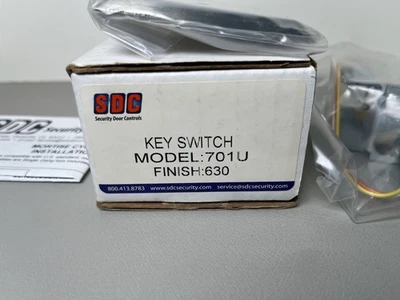 SDC 701U 钥匙开关不锈钢 630 表面全新免运费 — 第 1/3 张图片