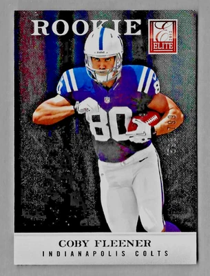 COBY FLEENER 2012 DONRUSS ELITE SP ROOKIE RC CARD #140 598/799 COLTS - Image 1 of 2