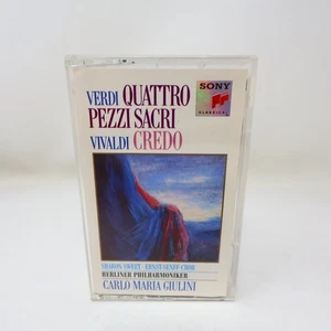 Verdi Quattro Pezzi Sacri Vivaldi Credo Cassette 1991 Sony Classical Giulini - Picture 1 of 18