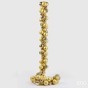 EDG Enzo De Gasperi Festone Natale Pallemix X100 L 150 Cm Gold - Imagen 1 de 1