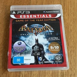 Batman Arkham Asylum Game Of The Year Edition + Manual Sony PS3 Playstation 3 - Picture 1 of 5