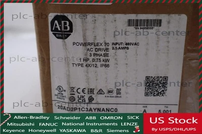 1 PCS ALLAN BRADLEY POWERFLEX #20AD2P1C3AYNANC0/NEW - Image 1 of 4