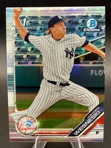 Hayden Wesneski 2019 Bowman Chrome Draft Refractor #BDC-177 New York Yankees - Picture 1 of 3