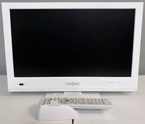 Insignia NS-19E450WA11 - 19” 720p LCD TV - White - with Remote - Vintage Gaming - Picture 1 of 18