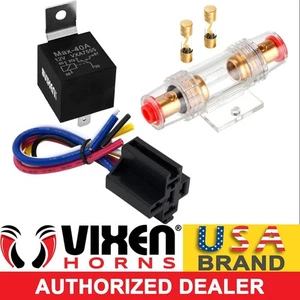 5-PIN UNIVERSAL RELAY 40A/12V W/PRE-WIRED PLUG AND 60A FUSE WITH HOLDER VXA7501 - Picture 1 of 6