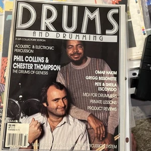 Drums and Drumming Summer 1987 Phil Collins Chester Thompson - Picture 1 of 7