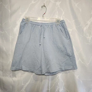 American Weekend 100% Cotton Casual Shorts Youth Size L Light Blue Elastic Waist - Picture 1 of 4