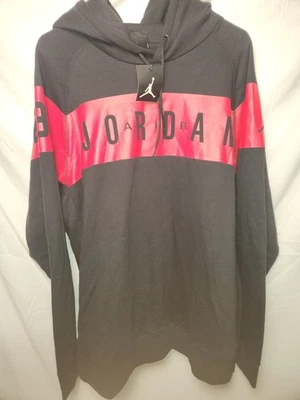 Sudadera con Capucha Pullover Vintage AIR JORDAN Negrita Logo Pesada Negra Talla XXL NUEVA CON ETIQUETAS Foto 1 de 4