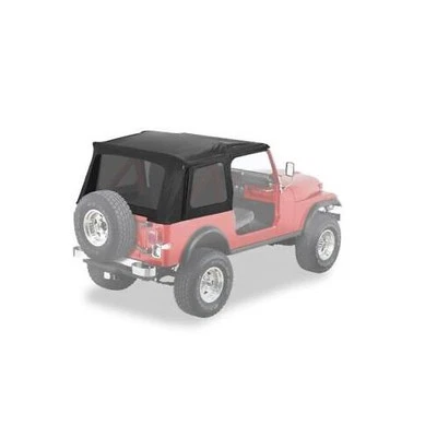 Bestop 54599-15 Supertop Classic Squareback Soft Top Black Denim Tinted Windows - Image 1 of 3