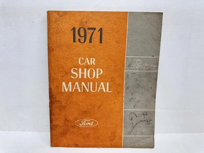 Ford Pinto 1971 manual de taller original de fábrica Foto 1 de 4