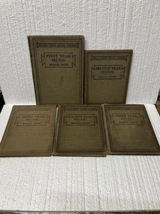 hollis dann music course books First Second Third Forth Fifth 1-5 1914-1943 - Picture 1 of 15