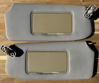 Nissan Sentra 2007-2012 OEM Driver & Passenger Side LH RH Sun Visors Gray Shades - Image 1 of 3