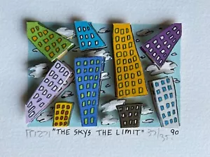 James Rizzi: 3D THE SKY IS THE LIMIT, Mini, handsigniert, 1990 - Bild 1 von 7