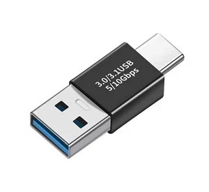 USB C 3.1 to USB A 3.0 Gen2 Data Charge Adapter | 10Gbps | Male to Male - Picture 1 of 9